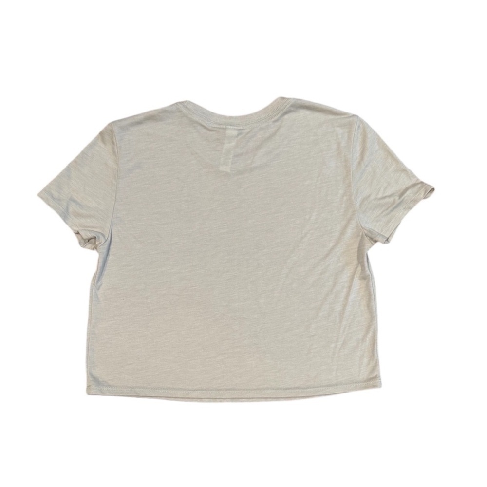 Long Live Cowboys Gruene Hall Cropped Graphic Tee Gray Western Cowgirl Shirt, Sm - Picture 2 of 2